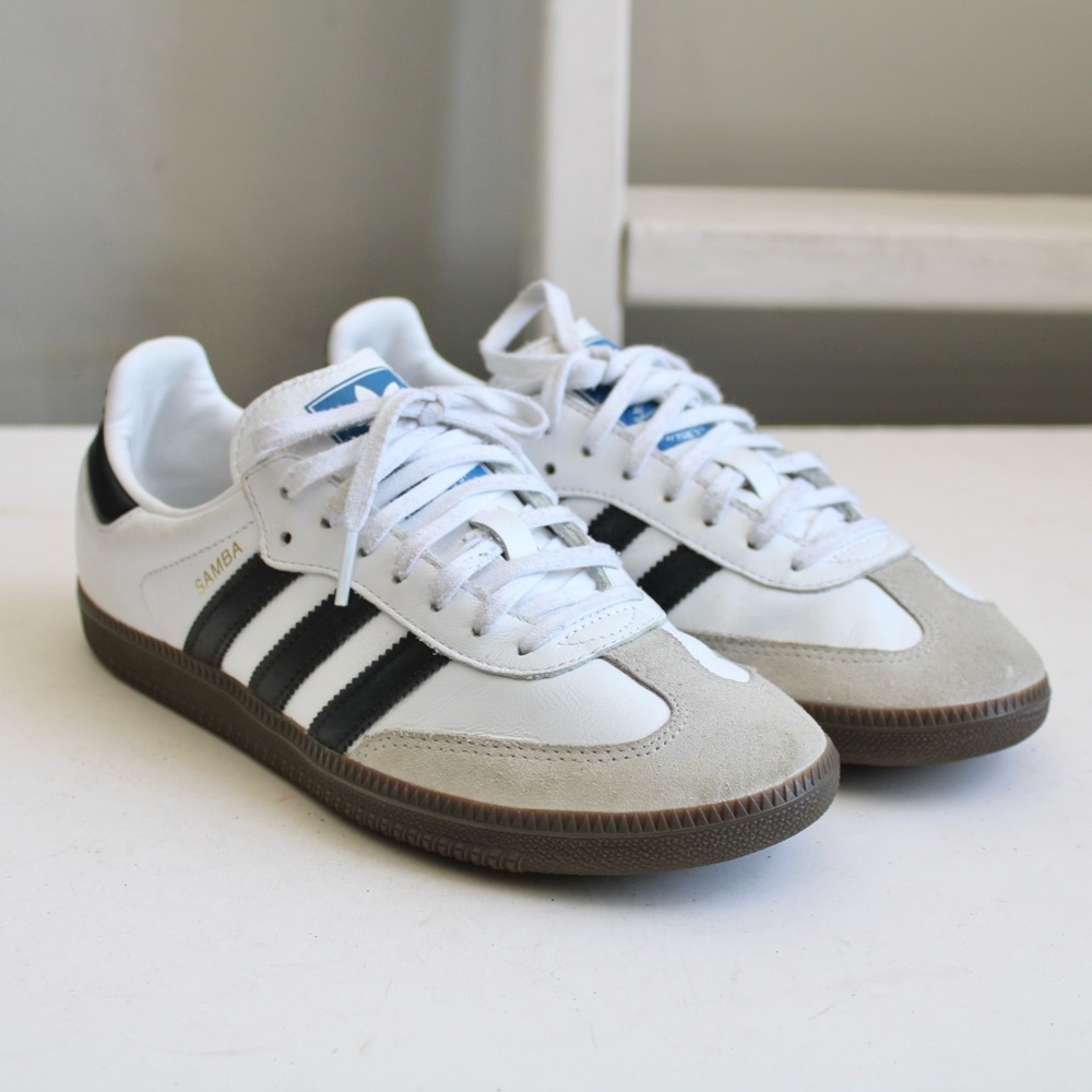 Adidas Originals 926 Samba ADV Shoes Sneakers White Black Size 7 Mens / 8 Womens - Picture 1 of 8